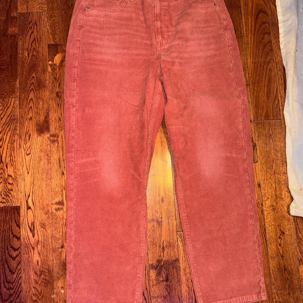 American Eagle Outfitters Corduroy Pink Straight Leg Jeans